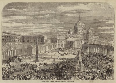 Dimanche de Pâques à Rome, la bénédiction papale à Saint-Pierre - Edmond Morin